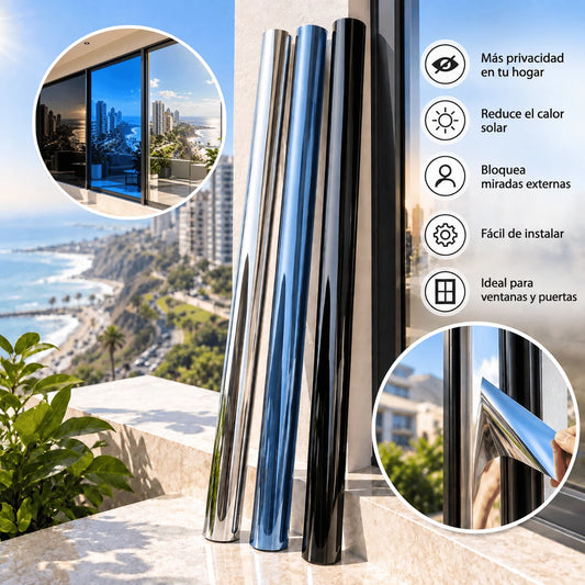 MirrorShield™ Lámina antiespía tipo espejo para ventanas